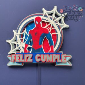 ✨ Cake Topper Artesanal "Feliz Cumple de Spider-Man" ✨